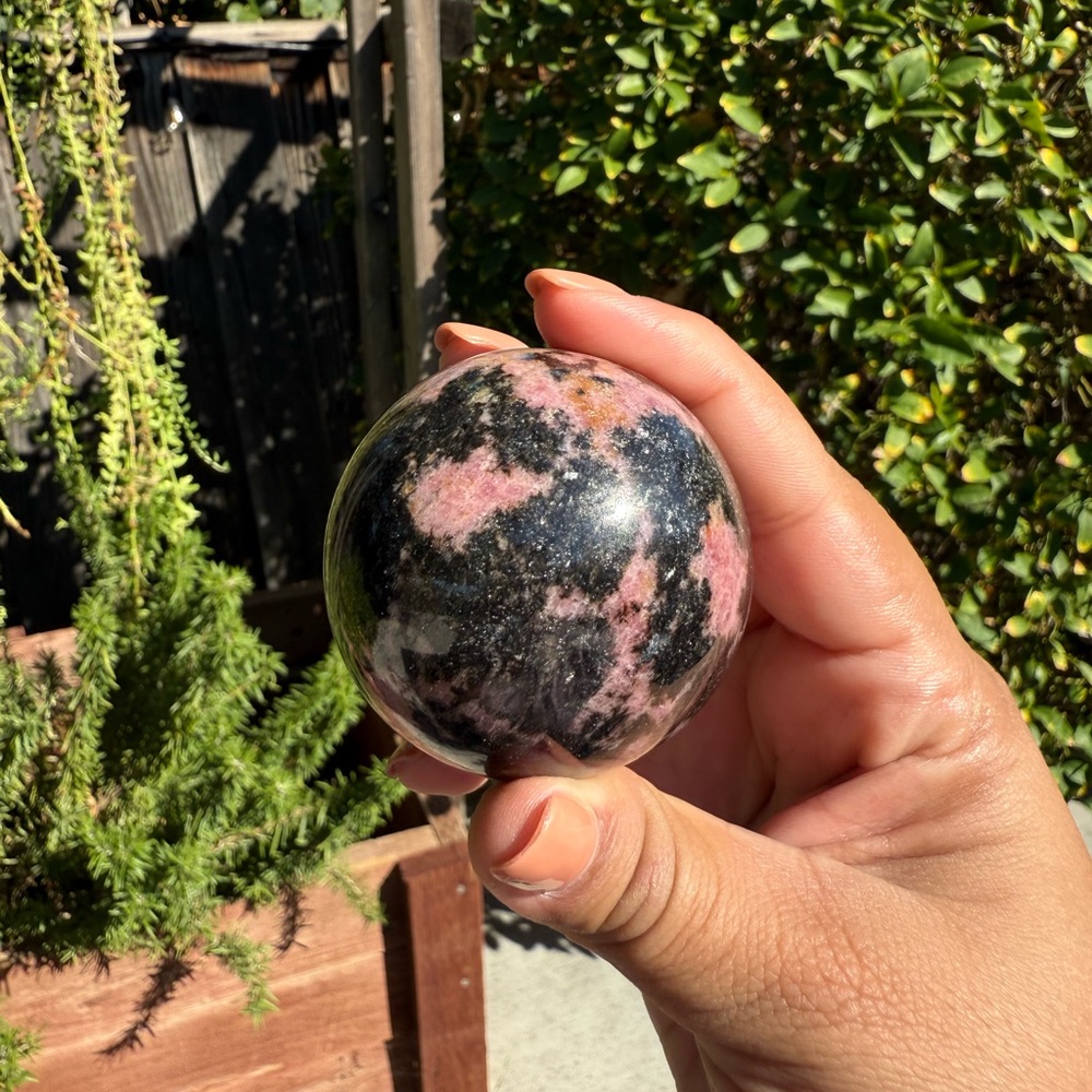 Rhodonite Sphere